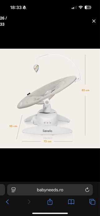 Balansoar electric Lionelo