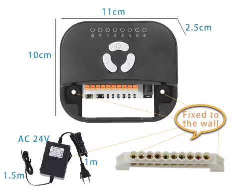 Programator Irigare Inteligent cu 6 Zone – Control WiFi Tuya Smart