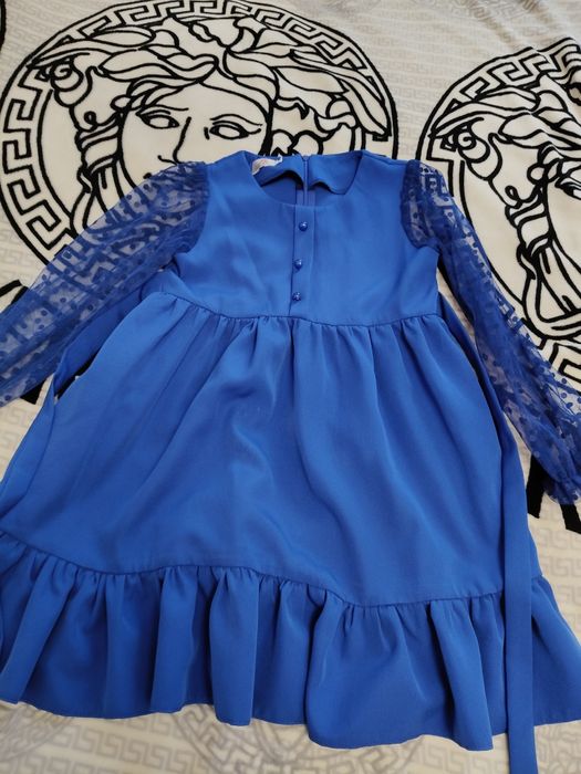 Продам синее праздничное платье.