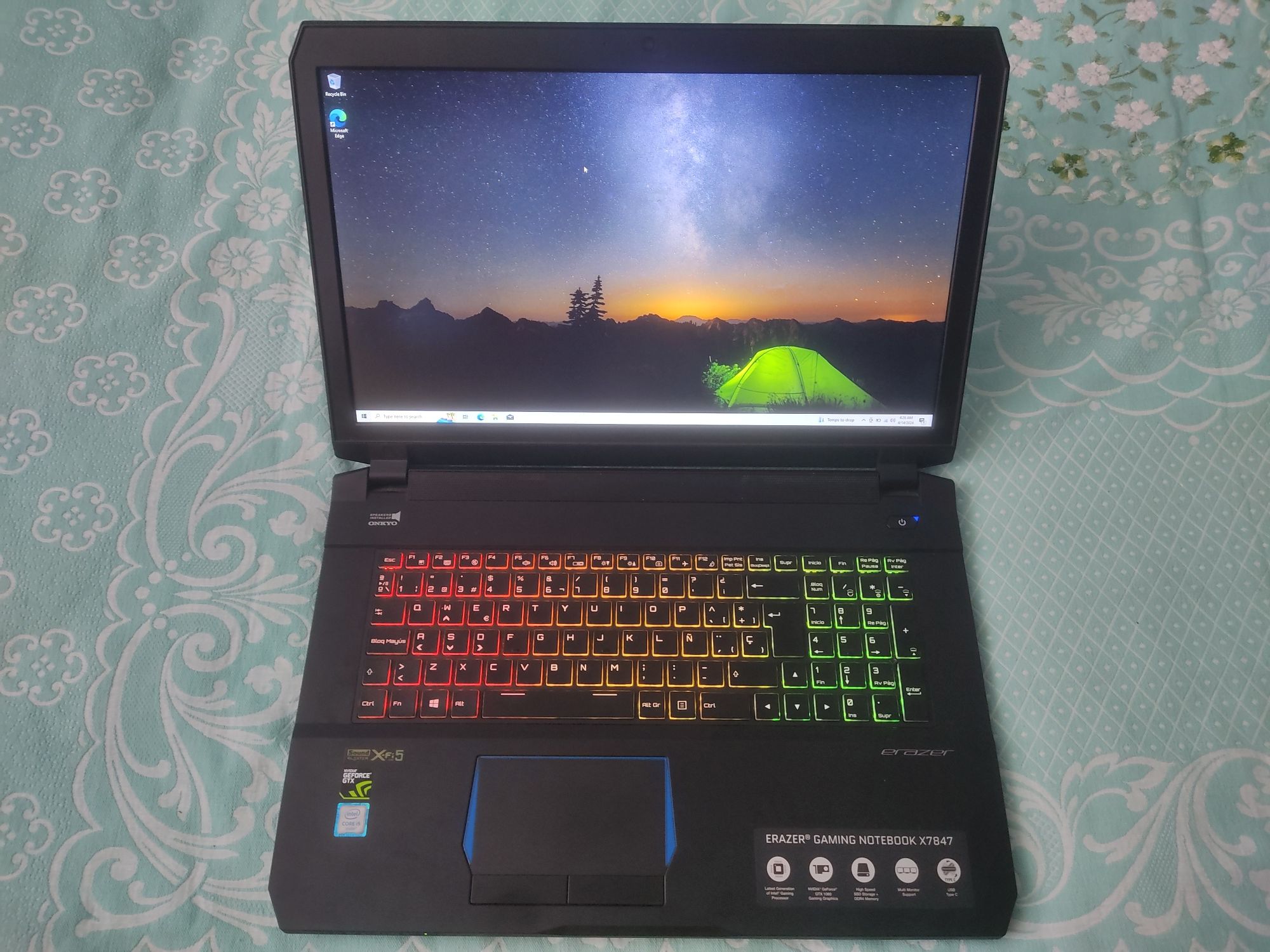 Vând laptop gaming erazer, i5 gen 6, gtx 1060 6gb