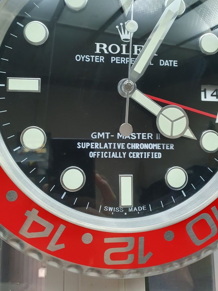 Стенен часовник Rolex PEPSI Oyster Perpetual Date 34 СМ