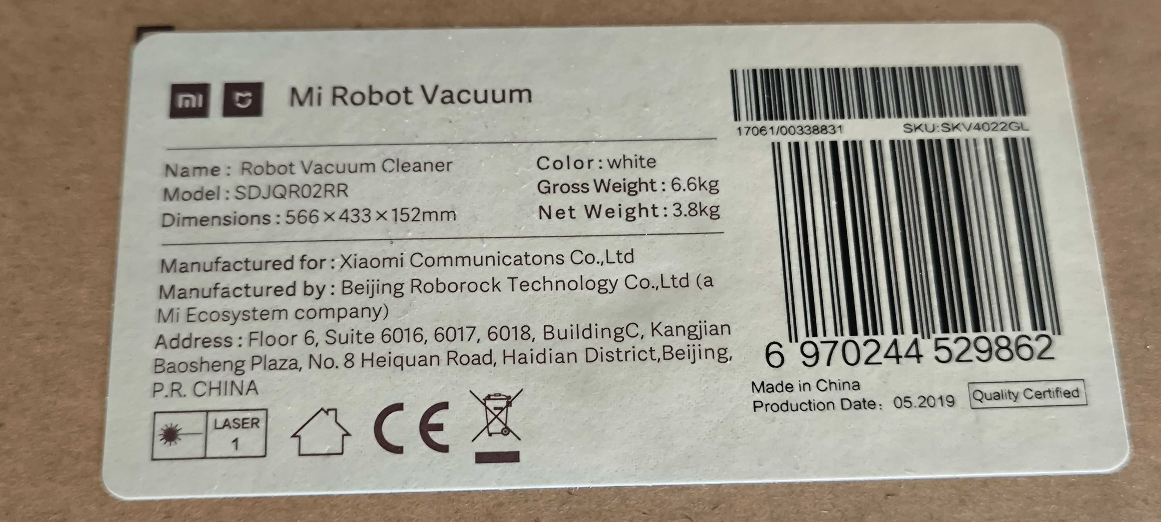 Aspirator Mi Robot Vacuum Cleaner SDJQR02RR