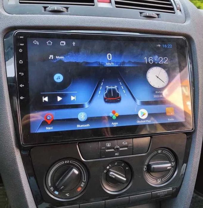 Navigatie Skoda Octavia 2 4GB RAM + 64GB ROM Carplay si Android Auto