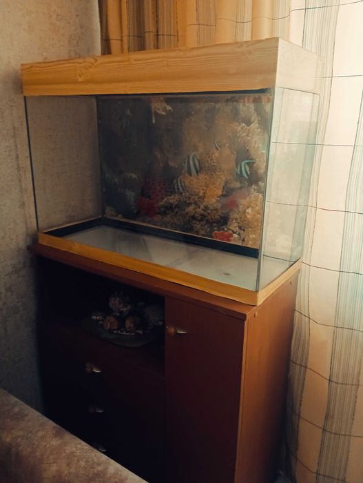 Продам аквариум комнатный с тумбой