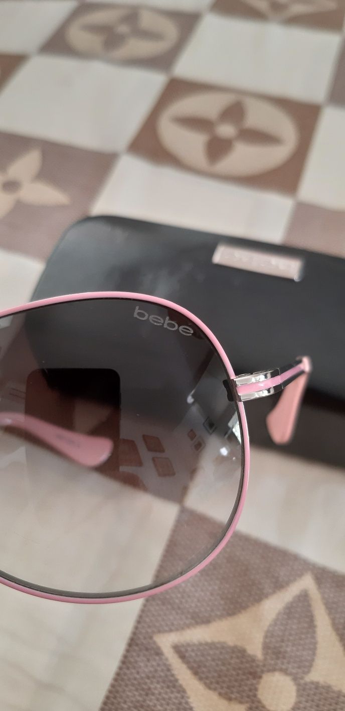 Ochelari de soare BEBE,model aviator,rame roz,superbi