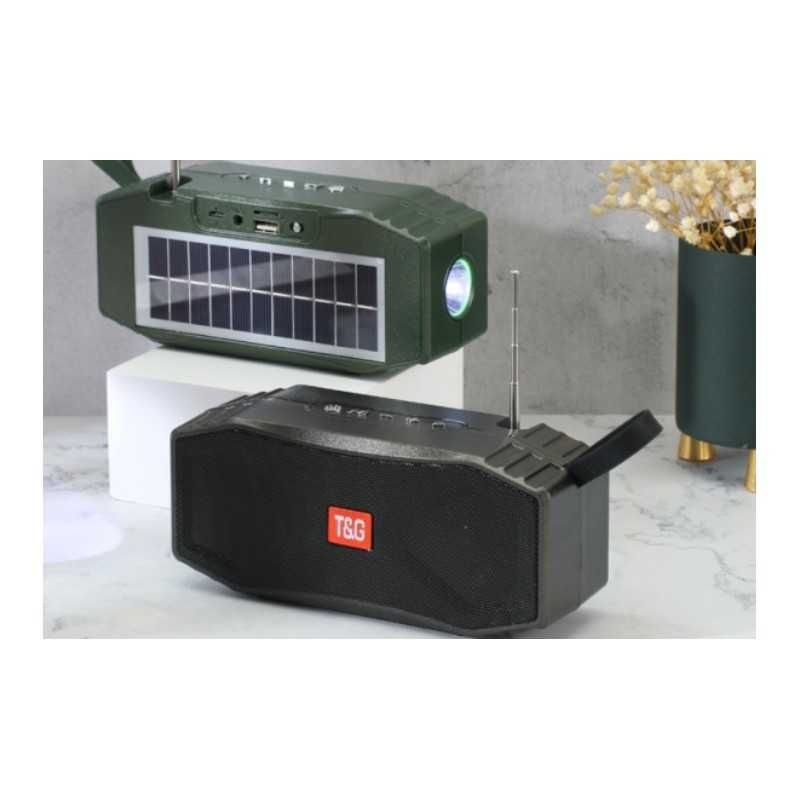 Boxa Portabila Bluetooth- Incarcare Solara - USB, AUX, CARD - Lanterna
