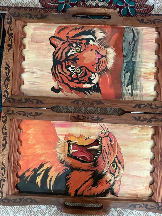 Доска для нарды из натурального дерева