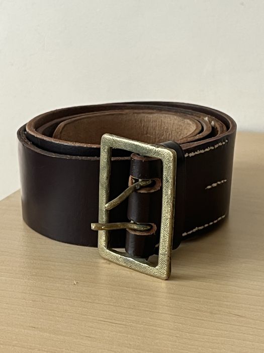Военен офицерски колан естествена кожа