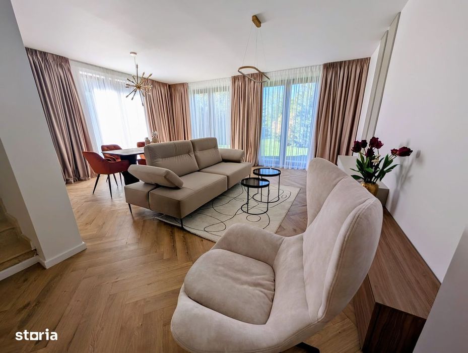 Apartament in duplex - curte proprie, 2x parcare, acces direct la parc