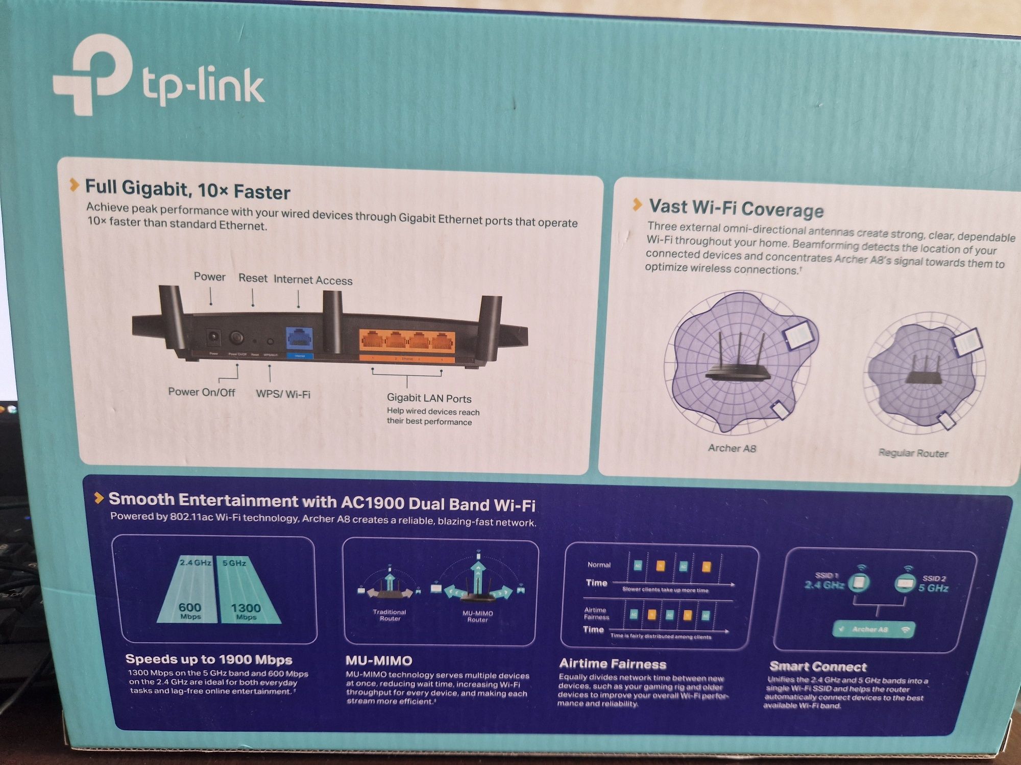 Wi-Fi роутер TP-LINK AS 1900  Archer A8