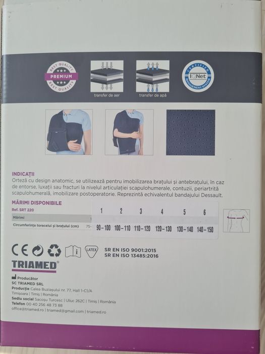 Orteza umar clavicula cot Triamed Triades