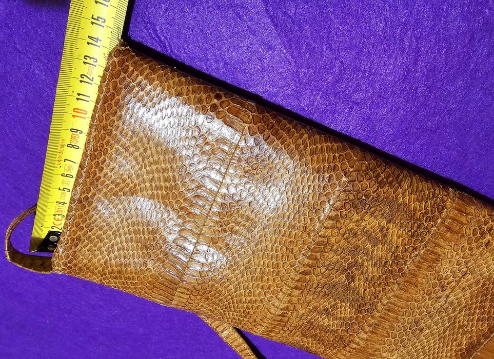 Geanta lux Gucci vintage din piele de sarpe