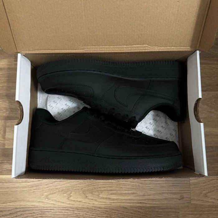 Adidasi Nike Air Force 1 X Triple Black Low