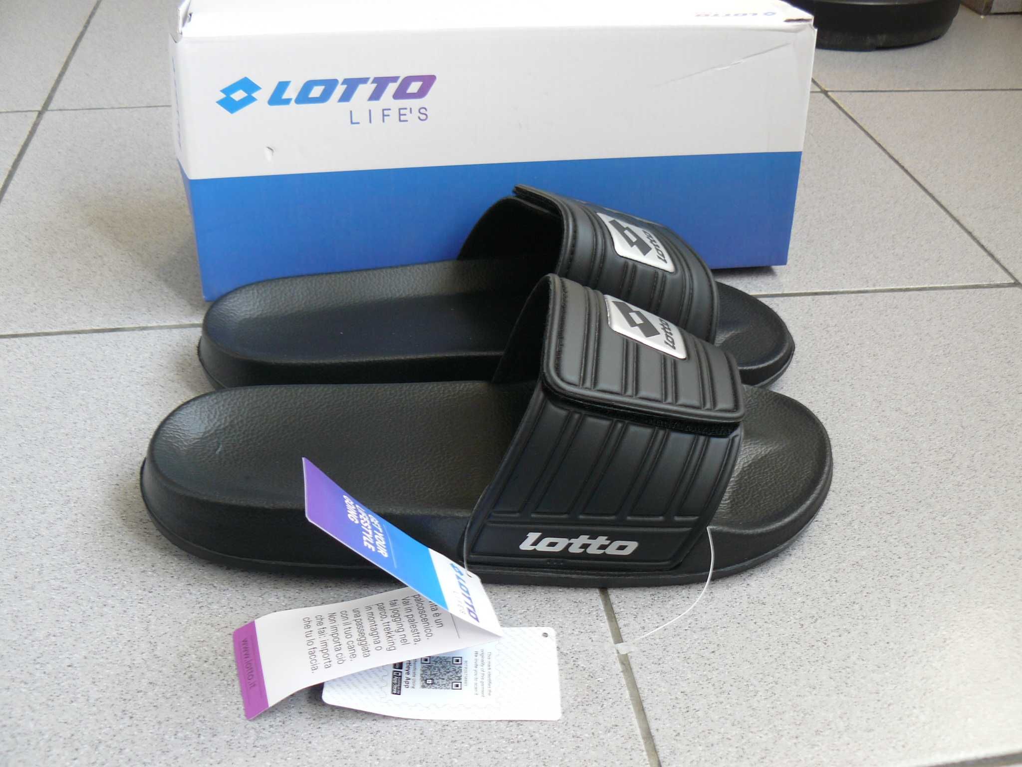 Slapi/Papuci Plaja LOTTO RICO STRAP Black Barbati,Originali,Marimea 44