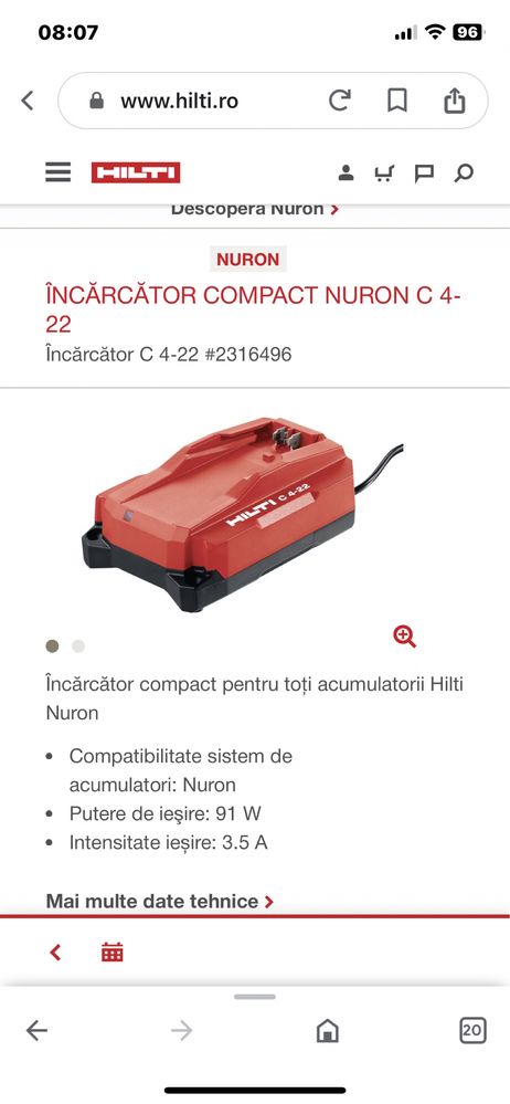 Polizor Hilti AG 5D-22 Nuron -Nou