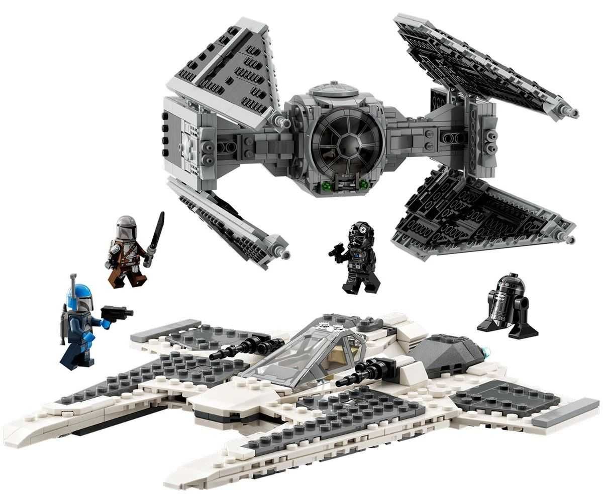 НОВО LEGO Star Wars 75348 - Мандалорски изтребител срещу Тай прехващач