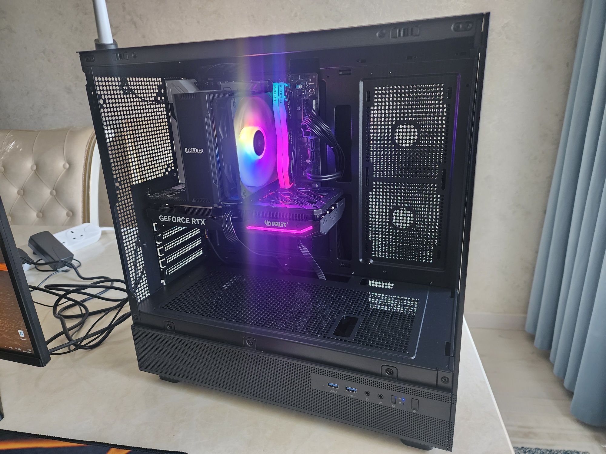 Продам игровой комп i5 14400f rtx 4070 и монитор