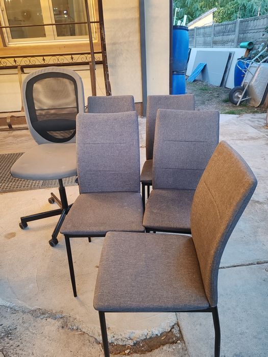 Scaune set de 5 și un scaun de birou