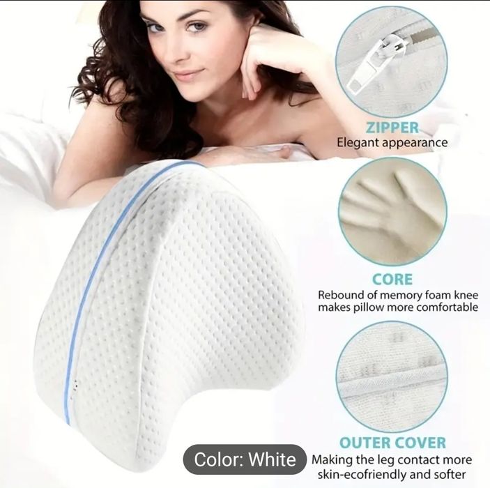 Perna cu spuma de memorie pentru dormit pe lateral