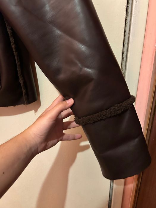 Женско, кафяво, кожено яке