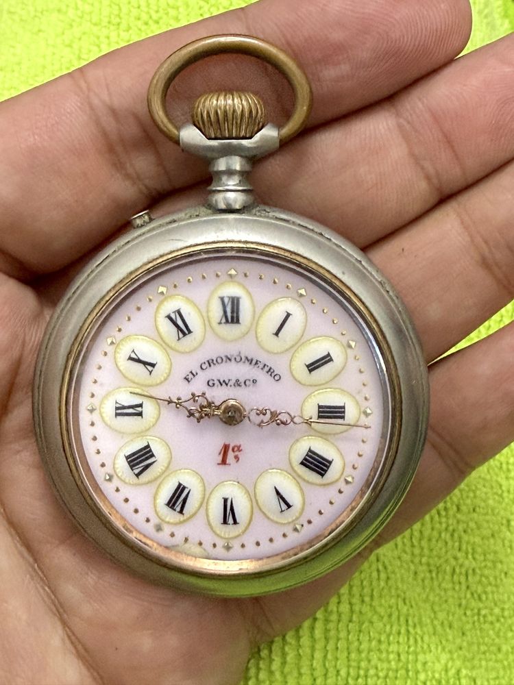 Ceas de buzunar colectie vintage El Cronometro GW&Co vintage