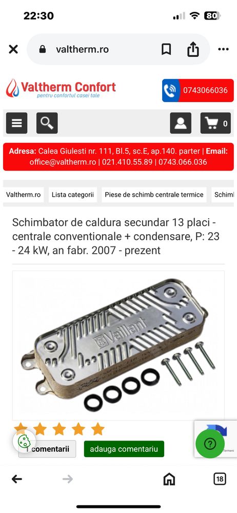 Centrala Vaillant 24 kw