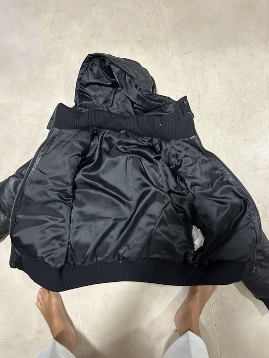 Дамско пухено яке от естествена кожа на марка SISLEY размер 46