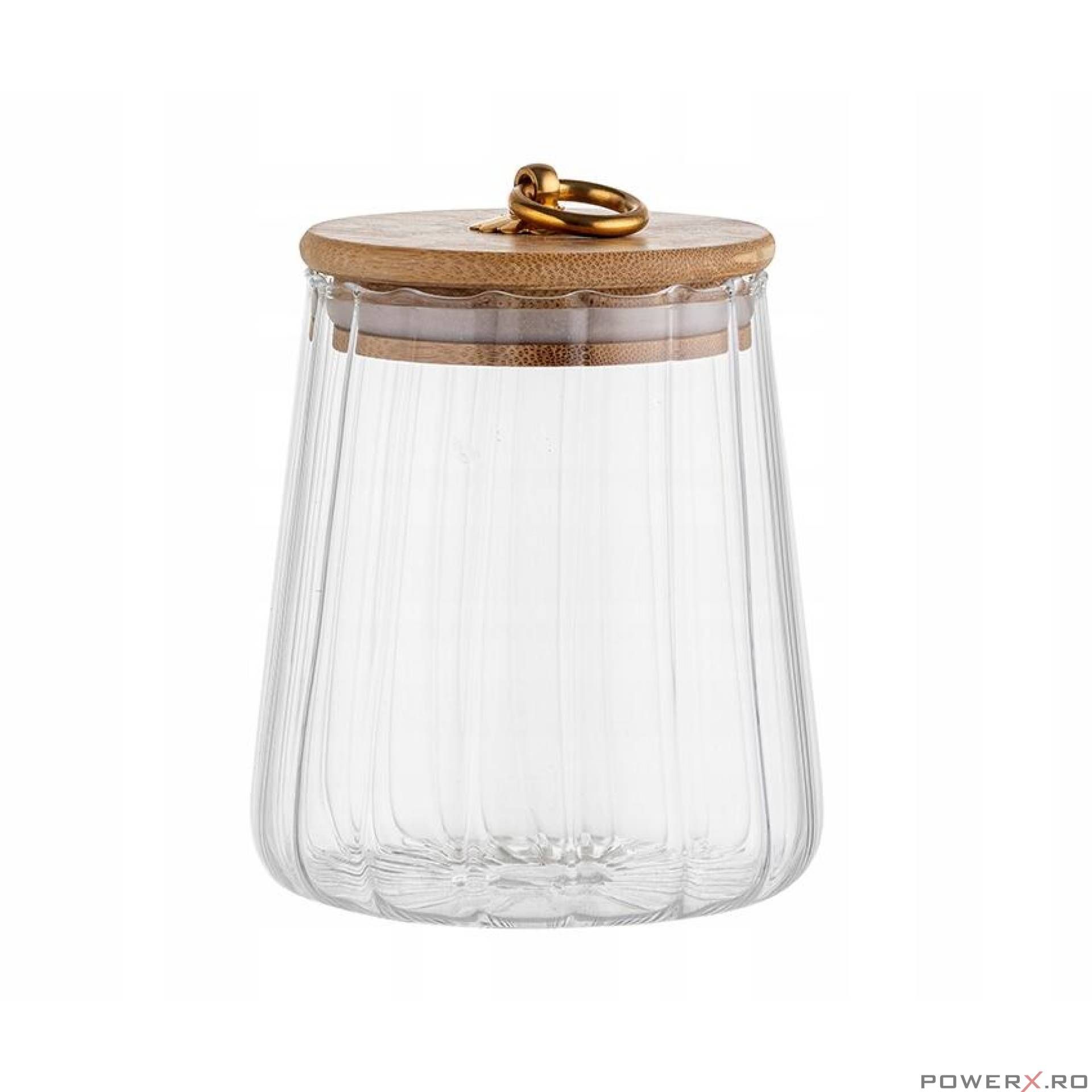 Recipient cu capac, 9 X 9 X 10,5 cm, capacitate 500 ml, Florina
