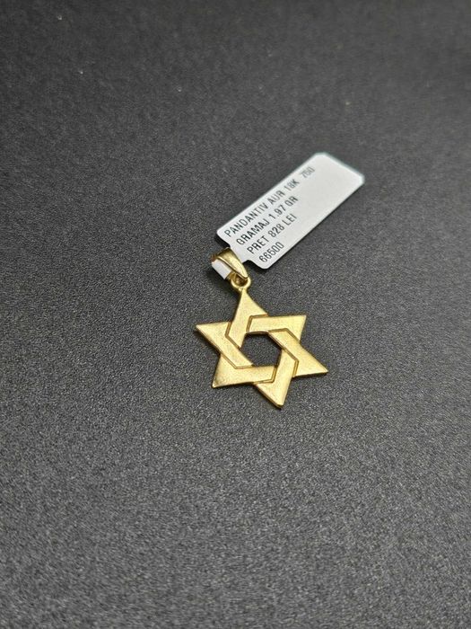 Hope Amanet P5-Pandantiv din aur in forma de stea 18K-750, 1,97 Gr