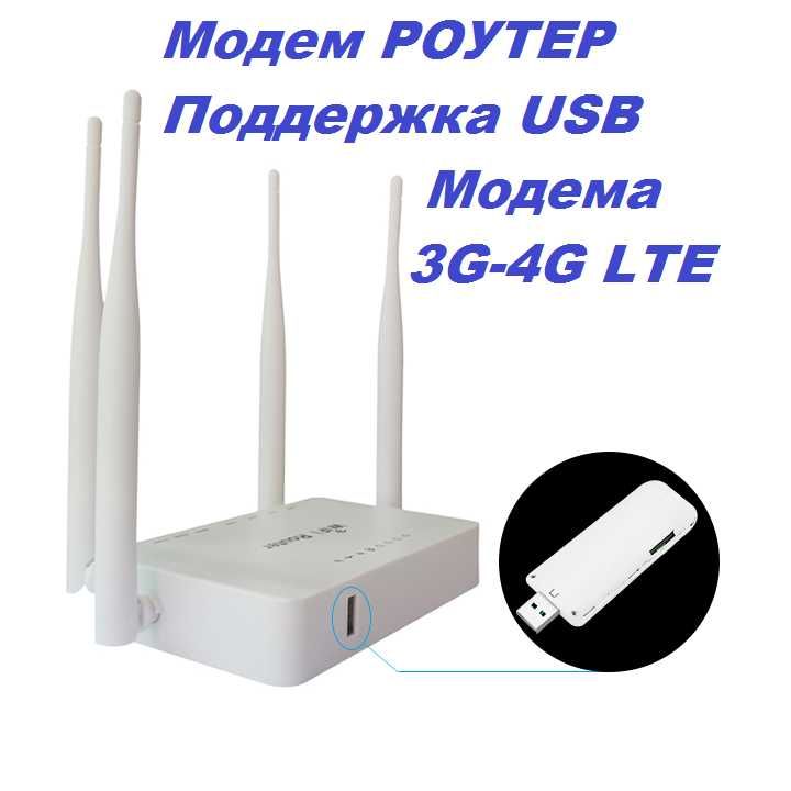 Модем роутер 4G LTE работает с любой сим картой Алтел\Теle2\Beeline