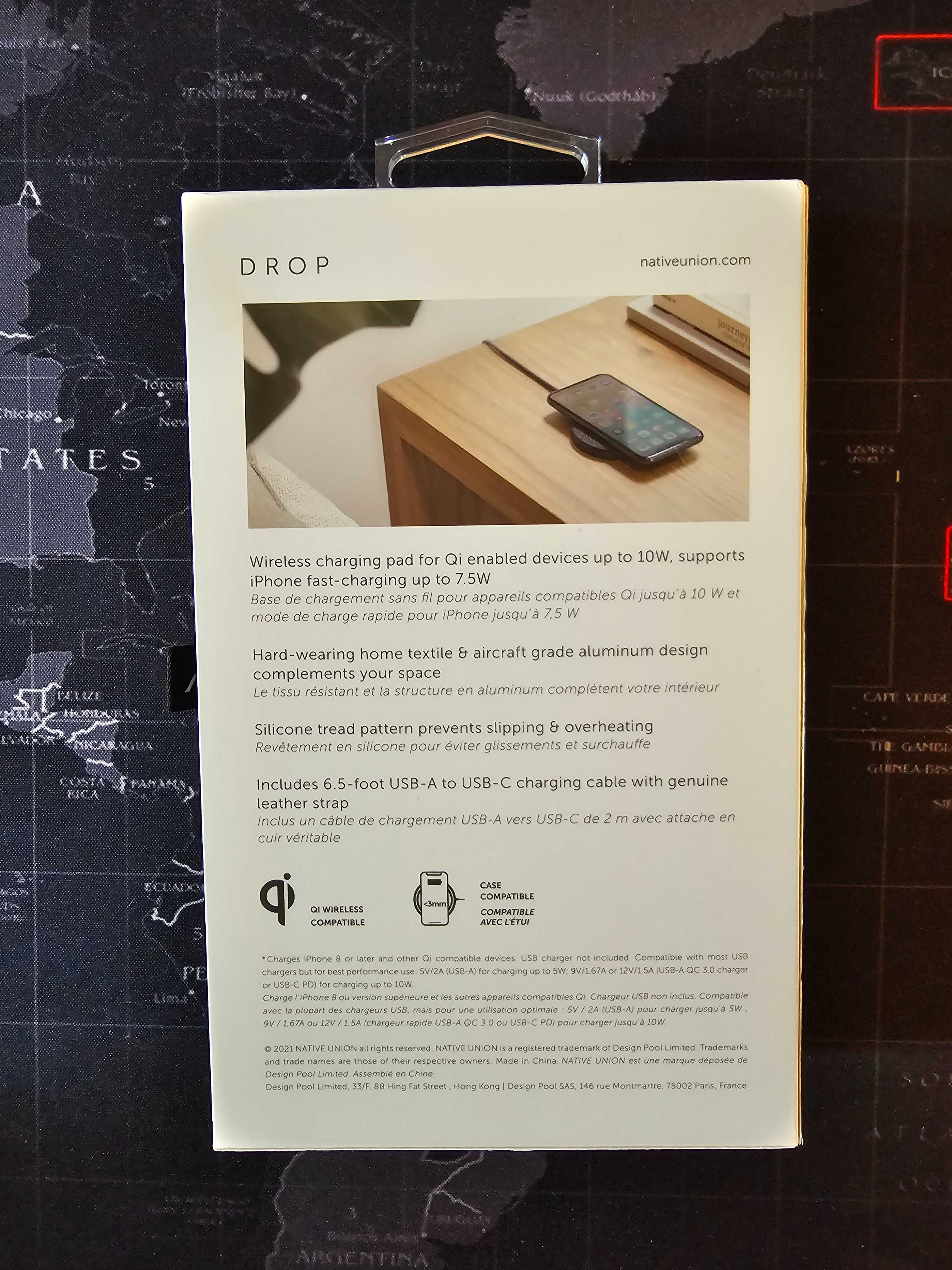 Incarcator Wireless Native Union Drop (Qi Pad) – Stare Impecabila!
