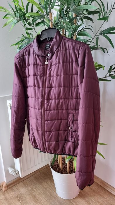 Geaca ultra light Stradivarius, burgundy, dama, marimea L