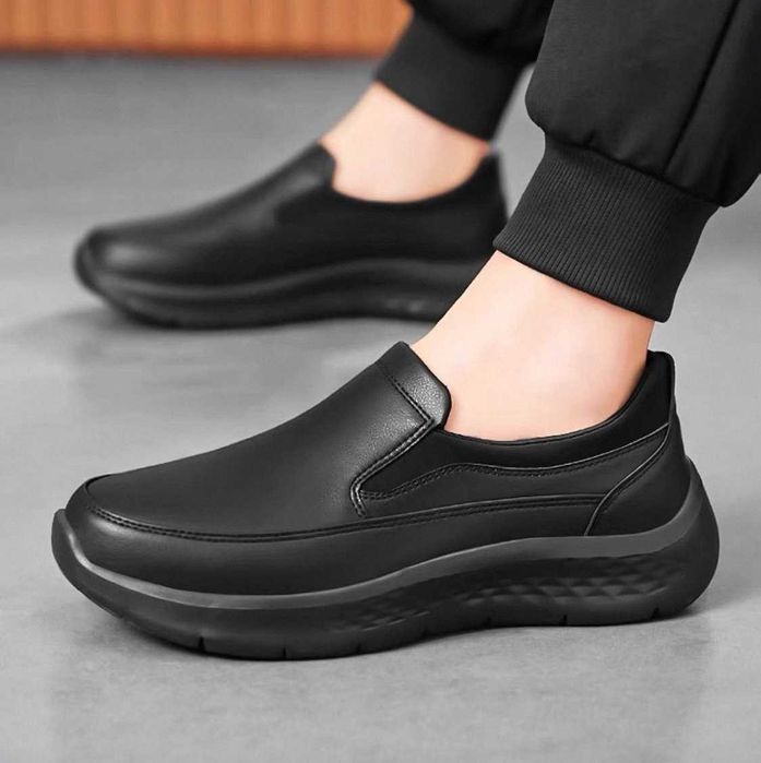 мужские новые кожаные туфли