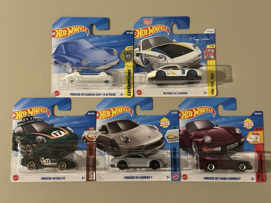 5 Machete/Masinute Hot Wheels Porsche 911