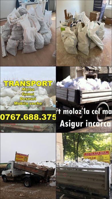 Transport moloz,car moloz,debarasare apartamente,moloz la sac,evacuare