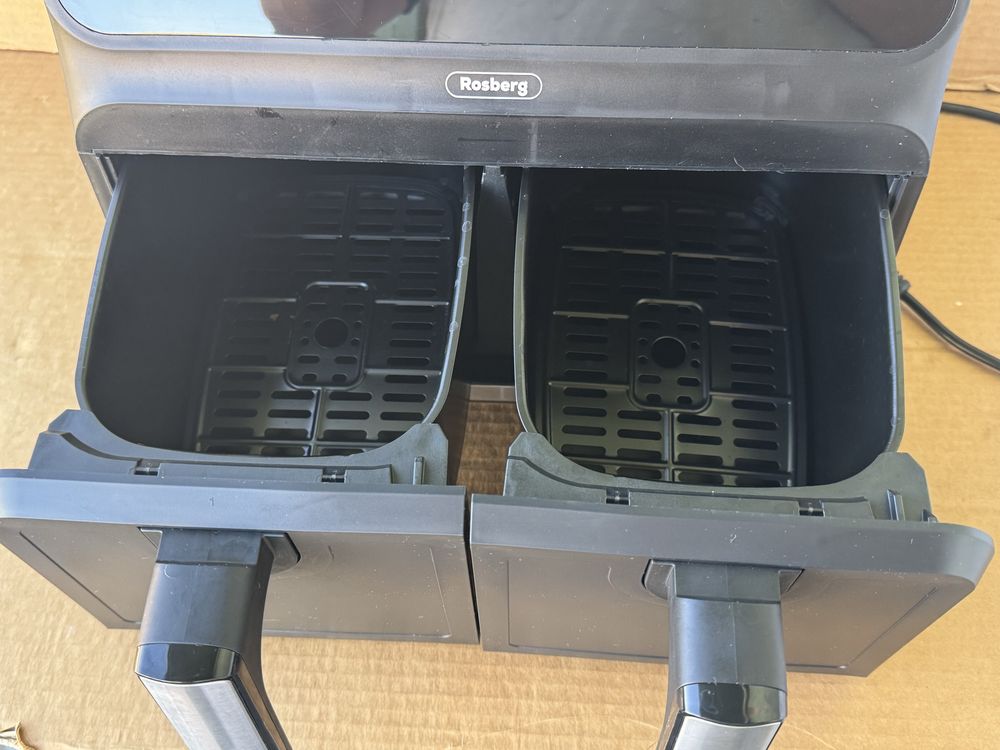 Двоен фритюрник с горещ въздух Rosberg, 1700W  , AirFryer , еър фрайър