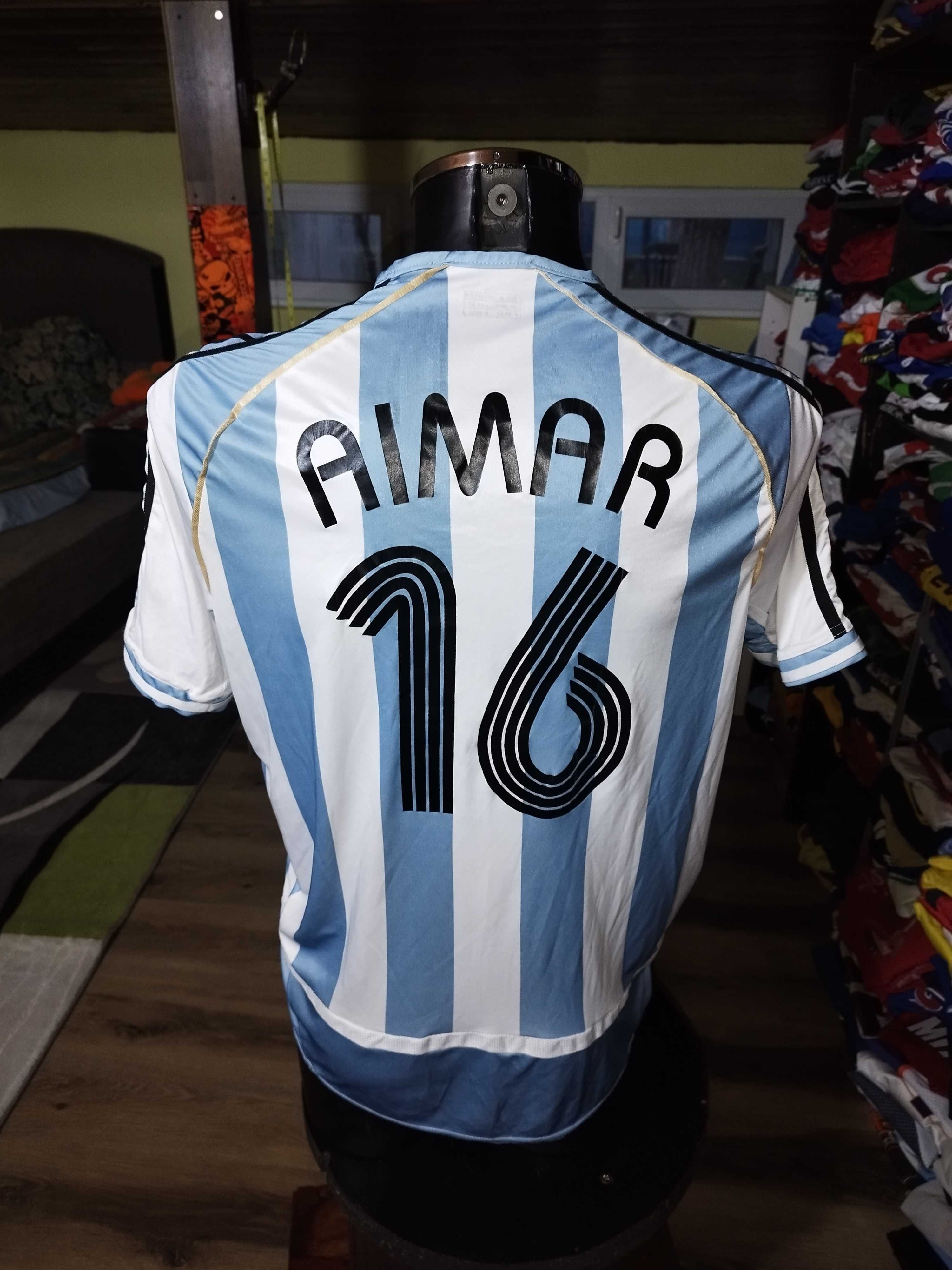 tricou argentina aimar #16 adidas marimea M