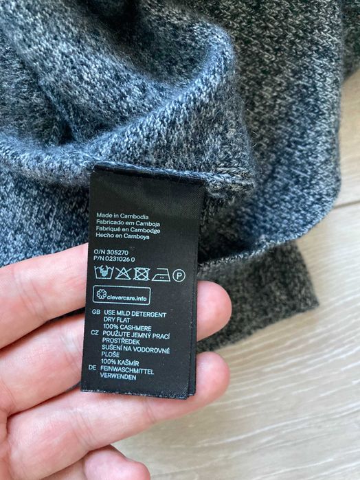 H&M 100% Cashmere женски кашмирен пуловер кашмир размер L