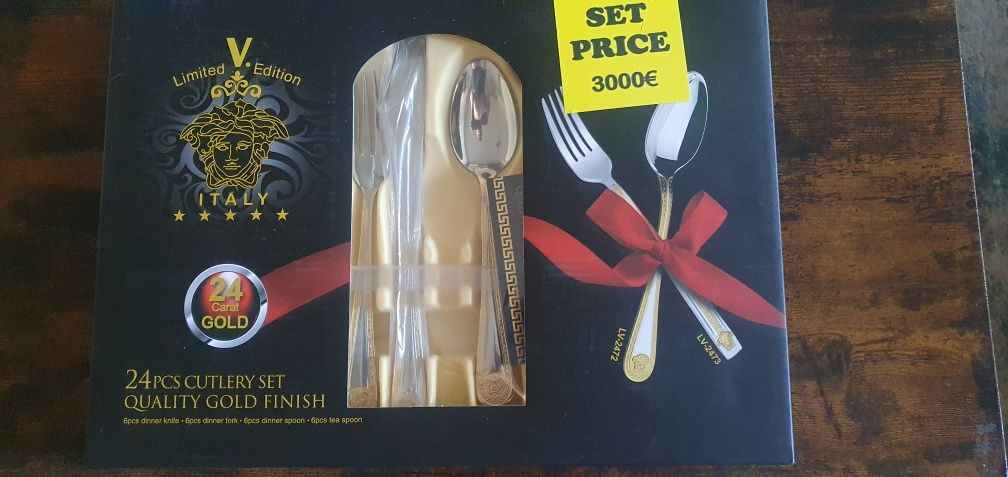 Set oale si vase inox swiss si set tacamuri premium Italy