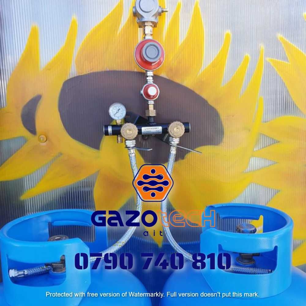 Kit complet cu 2,3,4 butelii GPL 80L pt racordare la centrala termica