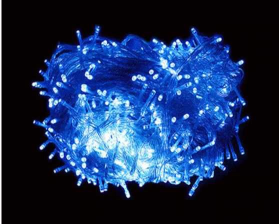 Декорации Линия Въже сини Лампи за декорация Елха,тераси,гаражи