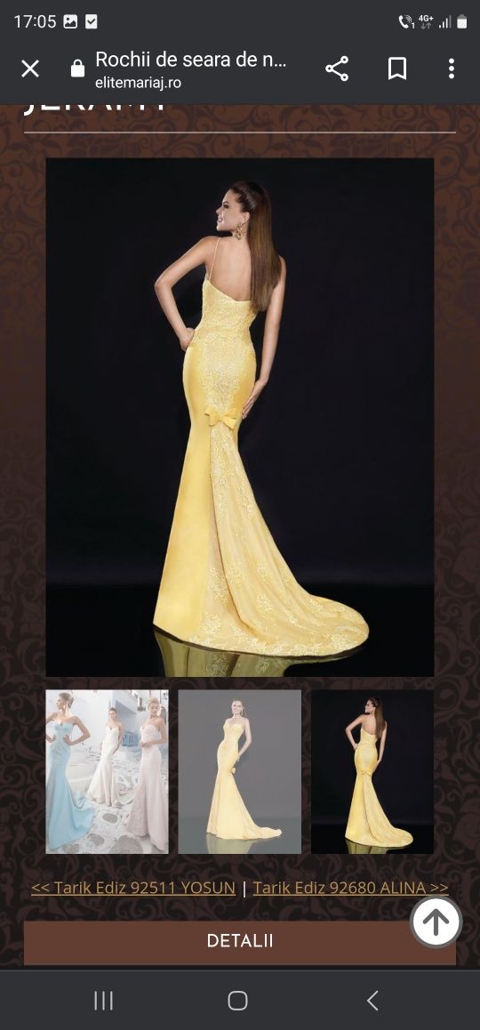 Rochie designer Tarik Ediz