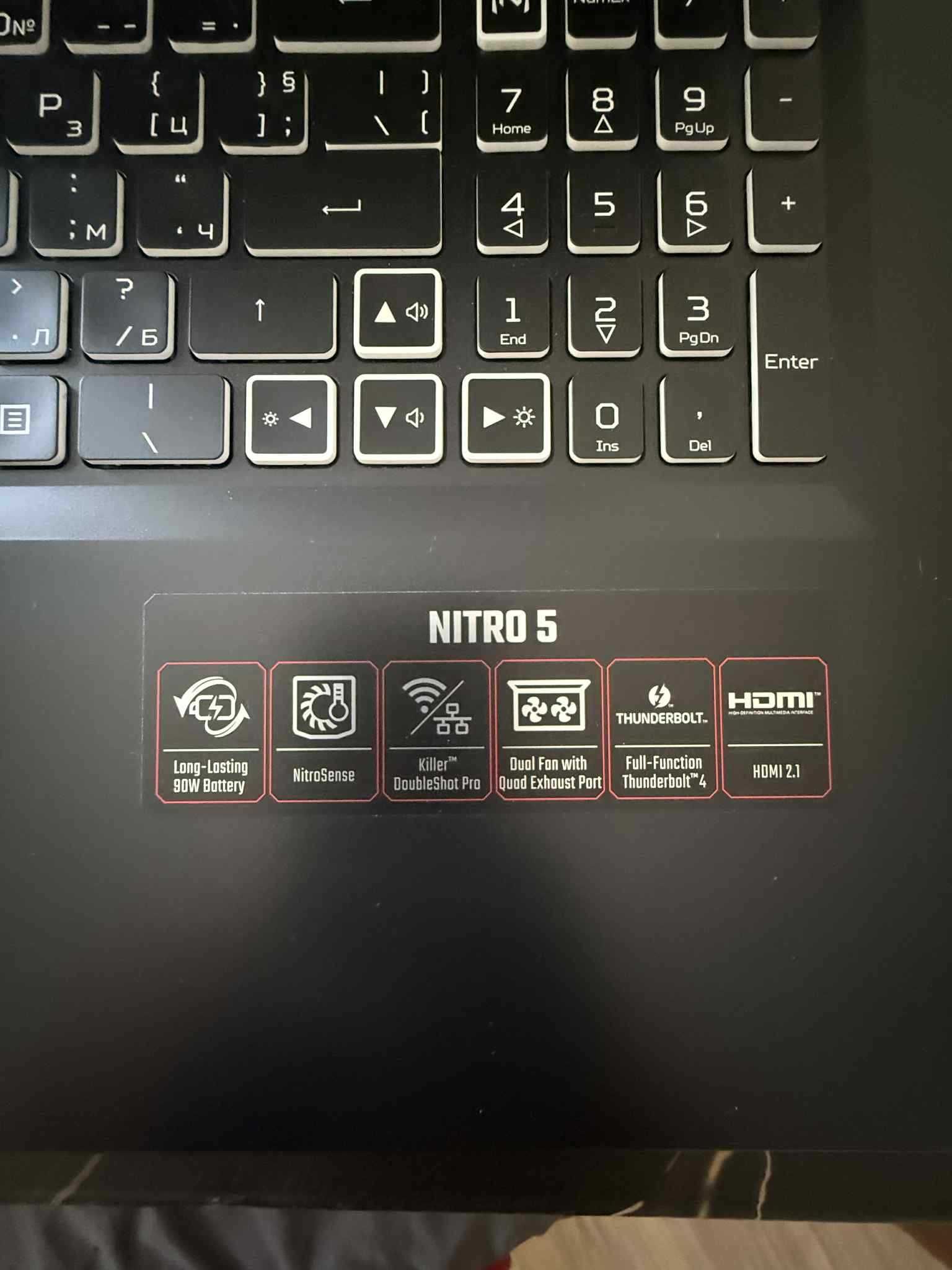 Acer Nitro5 (17.3” QHD 165Hz)/i7-12700H/RTX 4060/16GB/1TB SSD/Гаранция