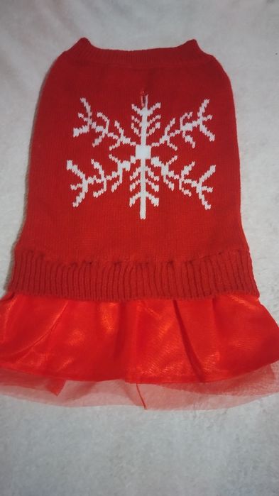 Коледни дрехи за кучета и купички