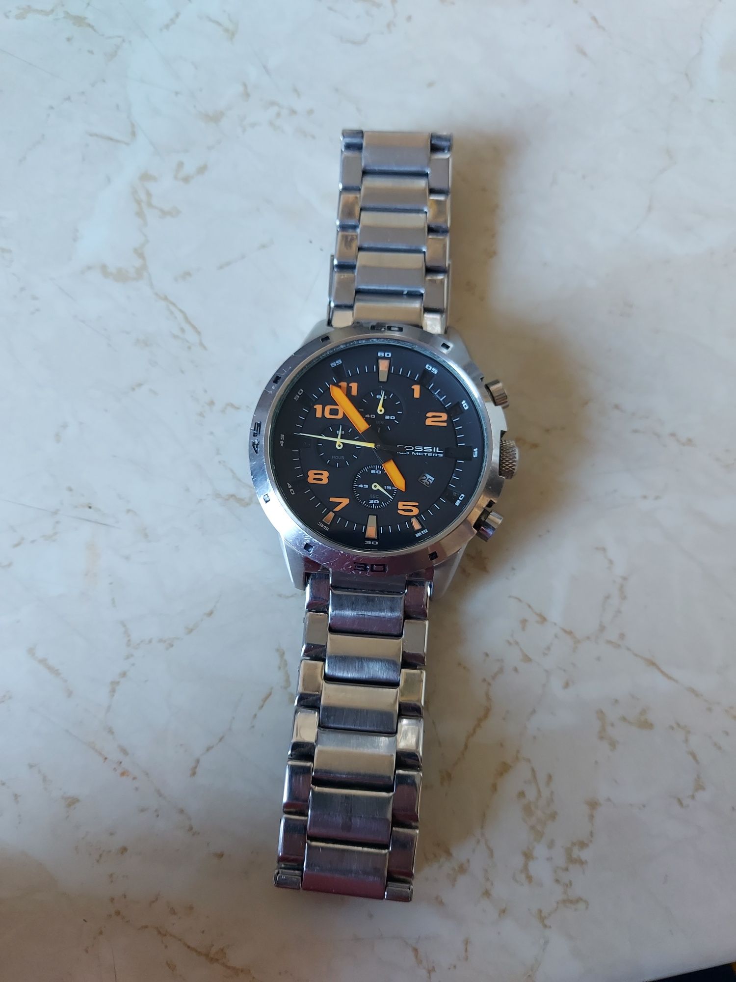 Ceas elegant cronograf quartz Fossil 2519 blue 100 m,ca nou deosebit