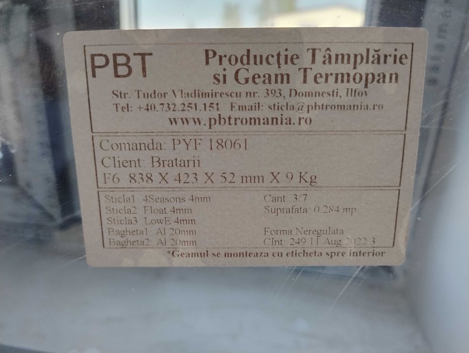 Ferestre termopan pe semirotund