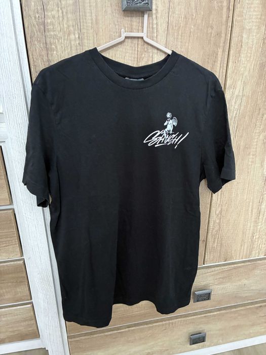 Tricou Negru Barbati H&M imprimeu " ANGEL " -EUR40- Marimea M