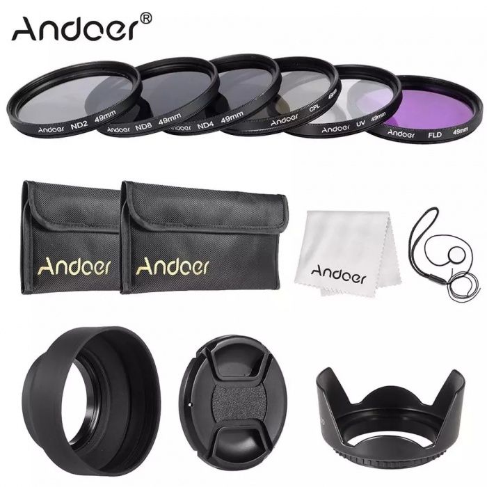 Andoer 52mm 58mm 67mm Lentille filtru set UV+CPL+FLD+ND