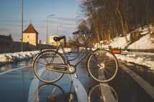 Bicicleta oras Gazelle si scaun copil Guppy Junior