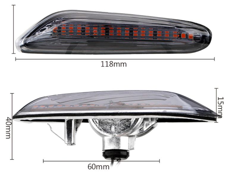 БМВ BMW Динамични Мигачи LED Опушени Е46 Е60/61 Е82/83/84 Е90/91/92/93